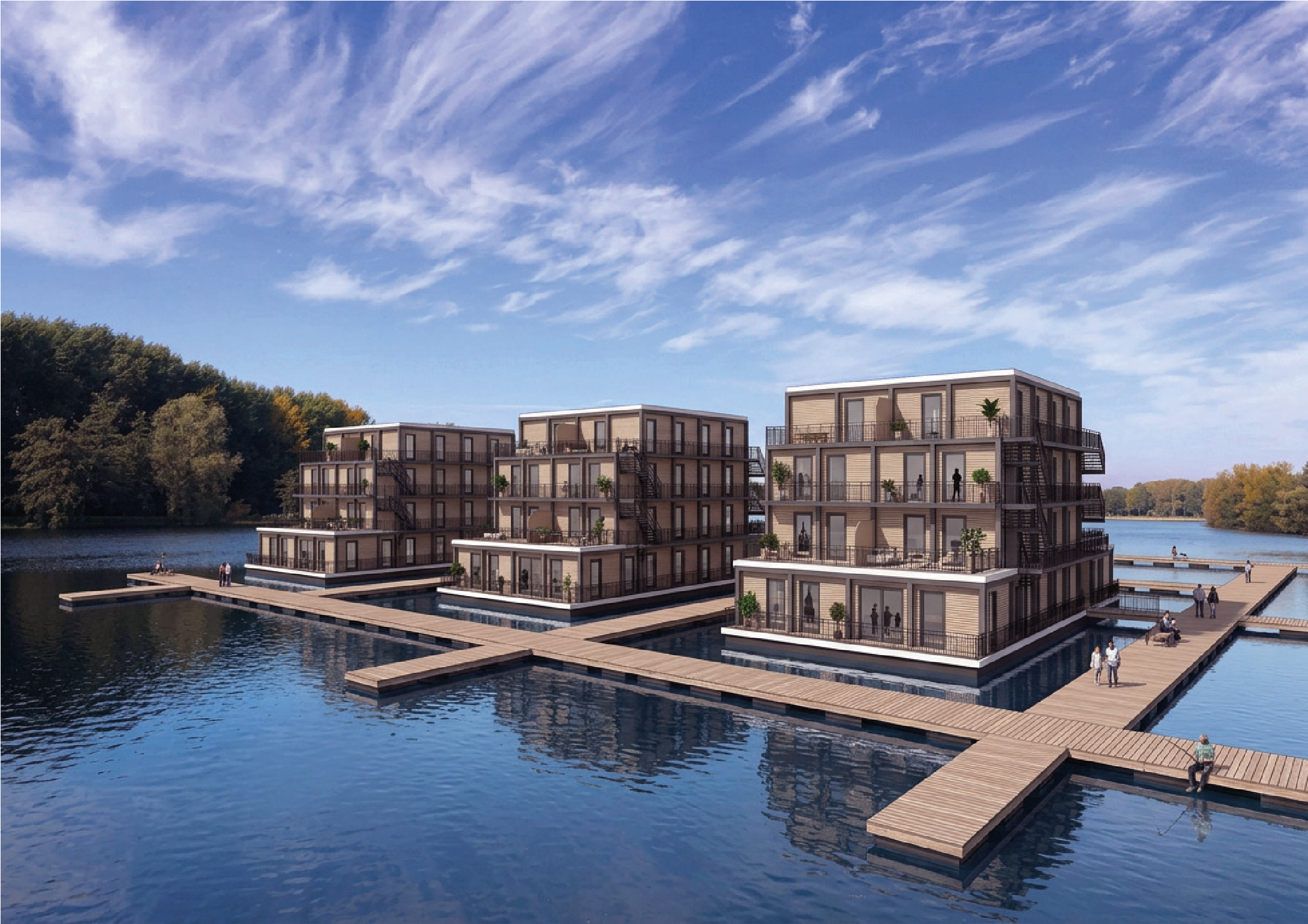Schaalbaar wonen op het water